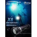 Hi-Max CREE XM-L2 U2 LED 860 Lumen 120 Grad Strahlwinkel Unterwasser LED Licht für Video-Shooting